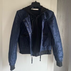 Blanc Noir Camo bomber jacket